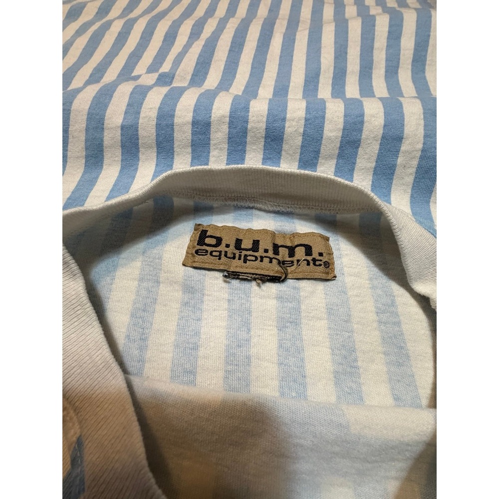 Rare Vintage 80s 90s retro B.U.M equipment slouchy oversized tshirt.  Large logo - Picture 6 of 6